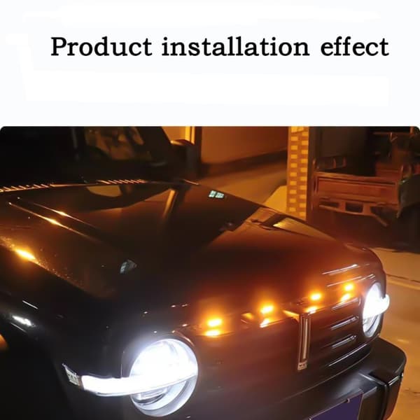 Front Grill LED Lys Signal Lys 6 STK 6 STK 6pcs