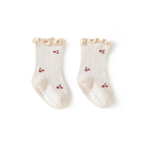 1pari Baby Socks Short Tube Sukat BEIGE S beige S