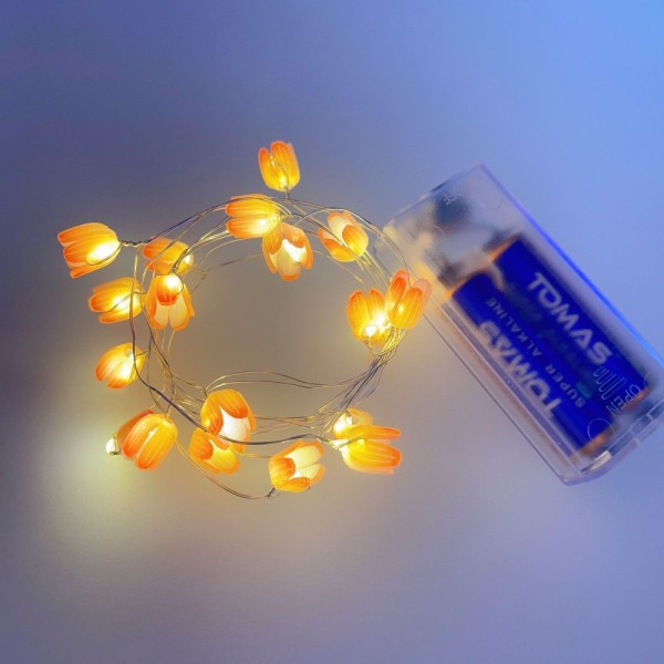 Tulip String Lights Blomster Nattlys ORANGE 2M 20LED 2M 20LED orange 2M 20LED-2M 20LED