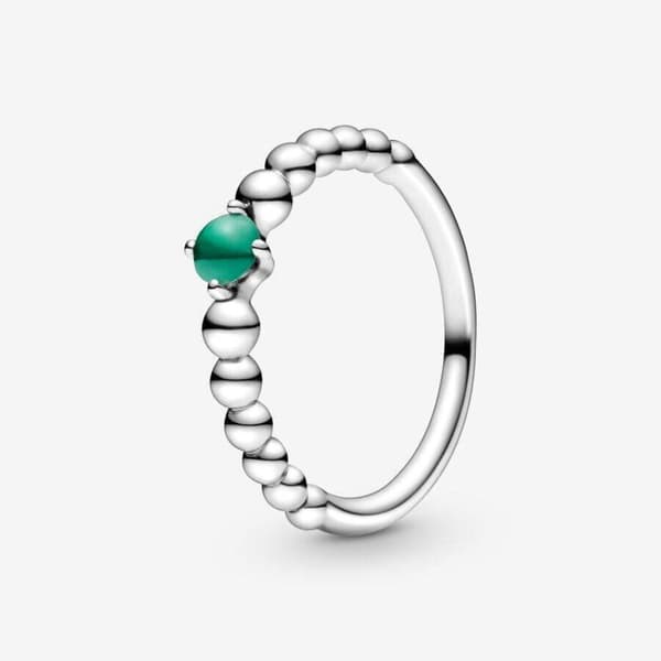 Perlebesatt edelstensring NR. 502 2 No. 502