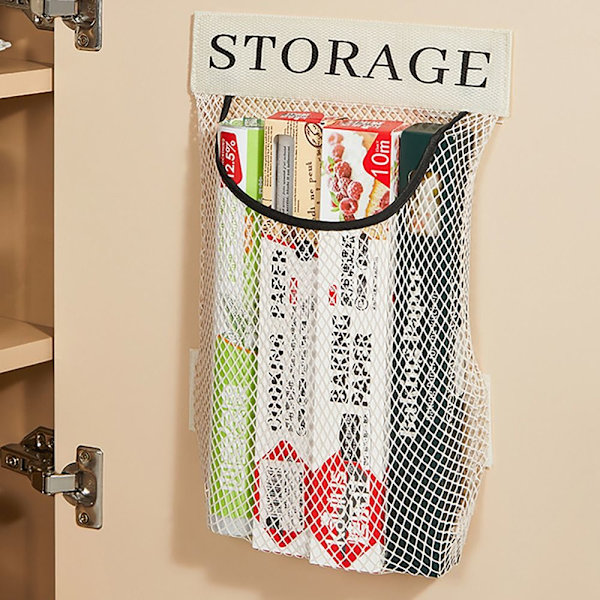 Mesh Matkassehållare Sopsäckar Dispenser Organizer
