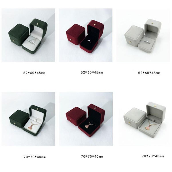 Korujen säilytyslaatikot Case HARMAA SORMUS Grey Ring-Ring