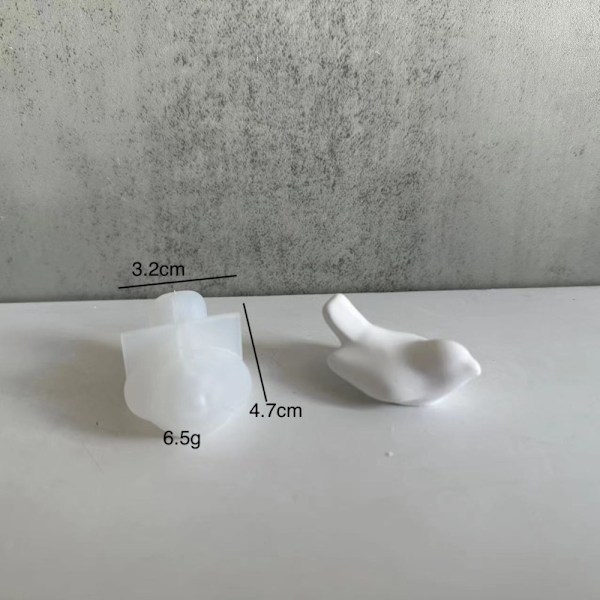 Silikoneform DIY stearinlys Gipsform BIRD B BIRD B Bird B