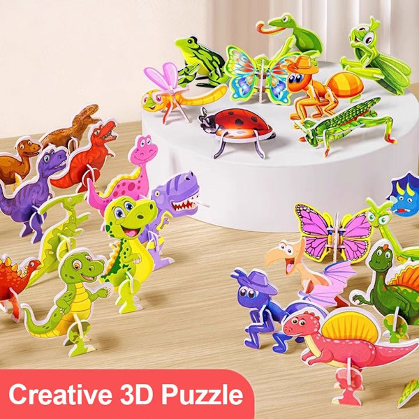 25st Insektspusselblock DJUR DJUR Animals
