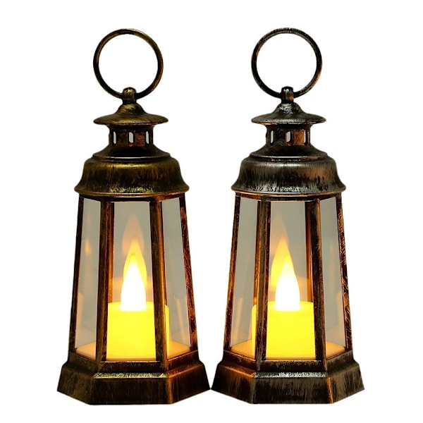 Led Lantern Candle Lantern SORT black