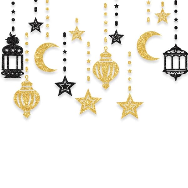 Eid Mubarak -lippu Eid al-Fitr -juhliin 3 3