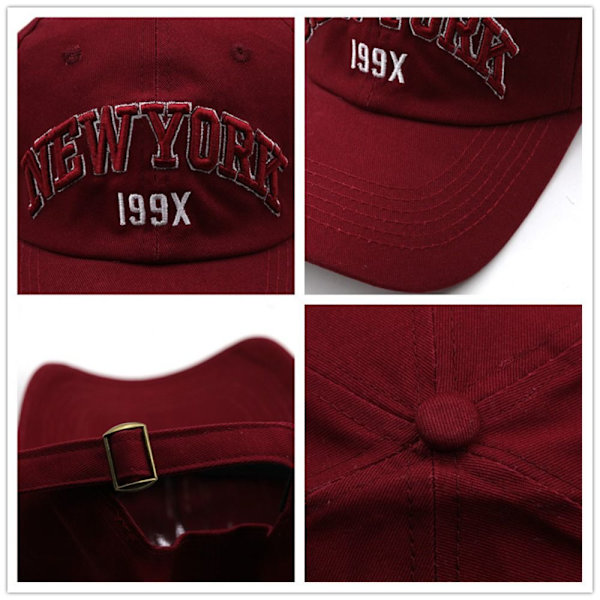 Brevbroderi Baseballcapser Snapback-hatter RØD red