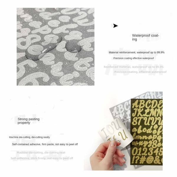 DIY Tarra Vinyylikirjaintarrat 2 2 2