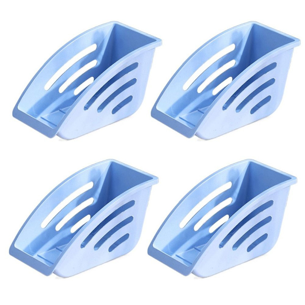 4 Stk Tallerkendispenser Lodret Pladeholder BLÅ Blue