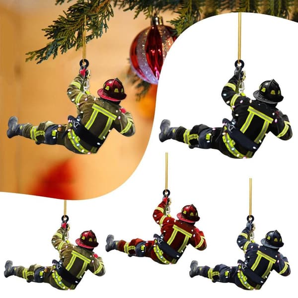Juletræsvedhæng Brandmandspynt 3 3 3