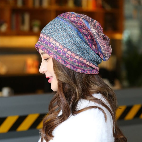 Turbanhatt for kvinner tynn genserhette 02 02 02