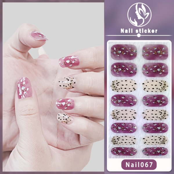 Franska Nageldekaler Nail Art Sticker 9 9 9