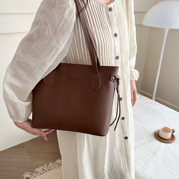 Skuldertaske Underarmstaske LYSEBRUN Light Brown