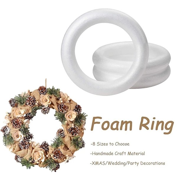1st Skumring DIY Handgjord krans 12CM 12CM 12cm