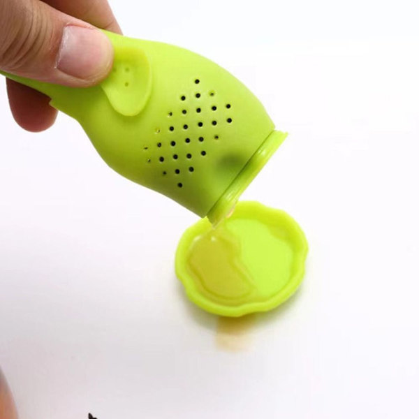 Silikone tefilter Animal Tea Infuser RØD Red