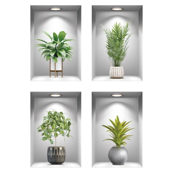 Tropical Plant Wall Sticker Plant Wall Decal Blade Tapet