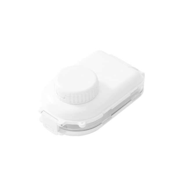 Pilleboks Pille Dispenser Boks HVIT White