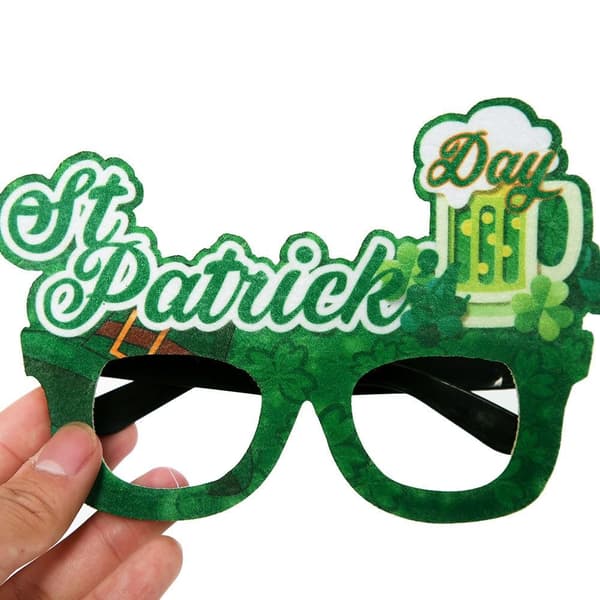 St. Patrick's Day-glasögon Klöverglasögon 9 9 9