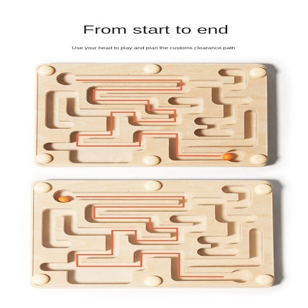 Trä Balans Maze Game Labyrint Balans Brädspel Trä wooden