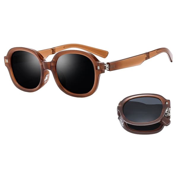 Foldbare solbriller til kvinder, solbriller BRUN-SORT BRUN-SORT Brown-Black