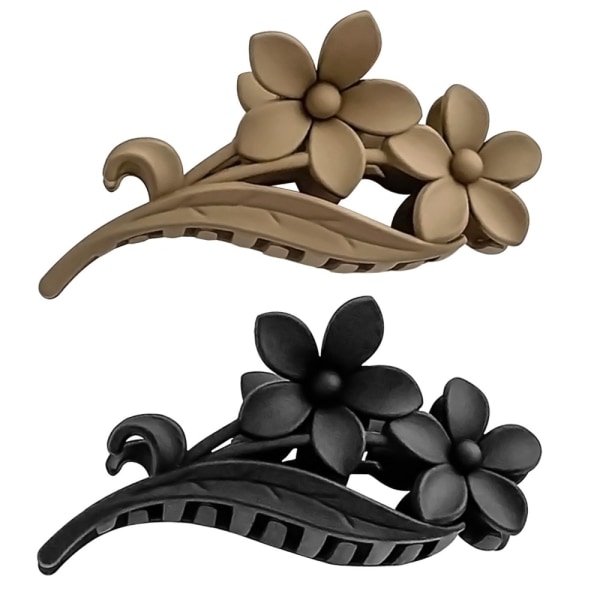 Hair Claw Hårklämmor LÄTT KAFFE STYLE 1 STYLE 1 Light Coffee Style 1-Style 1
