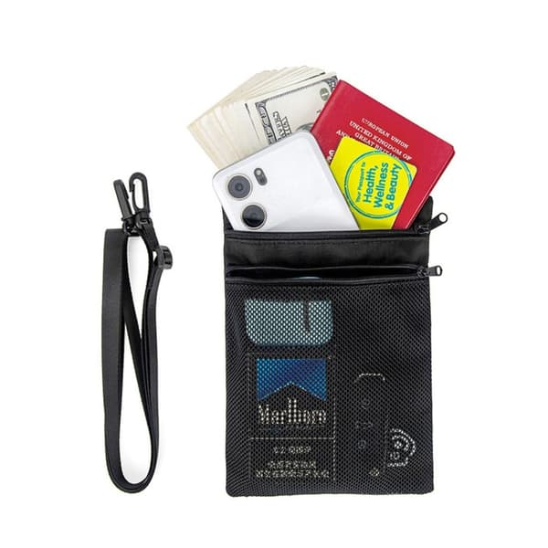 Passportholder for nakke, BLÅ blue