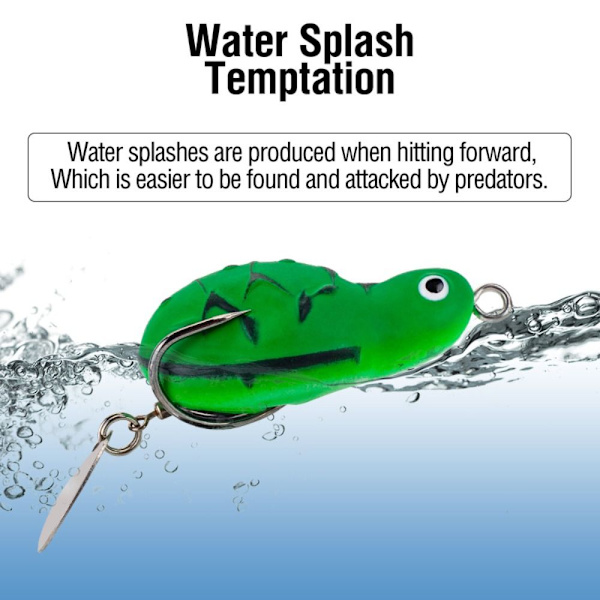 Fiskefrosk Lure Rubber Frog 7 7 7