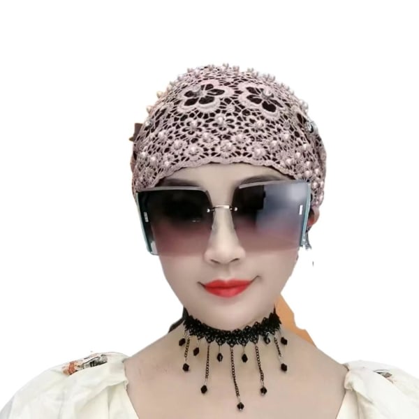 Baotou Hat Muslim Cap PINK Pink