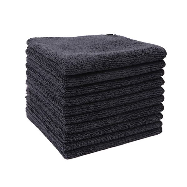 Mikrofiber rengøringsklud Anti-fedt aftørringsklude SORT black