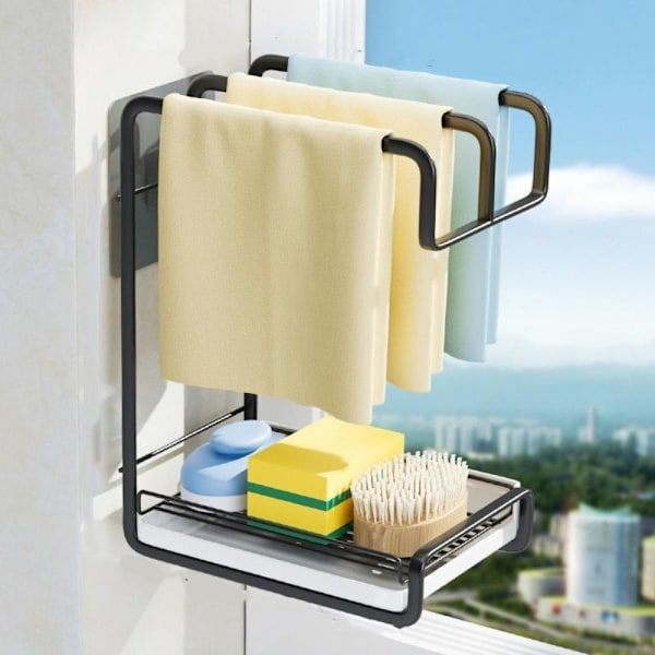 Rag Holder Desktop Veggmontert Oppbevaringsstativ GULL Gold