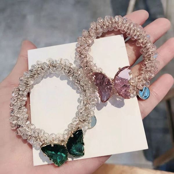 Crystal Butterfly Hårrep Resår Hårband FÄRG 2 FÄRG 2 Color 2