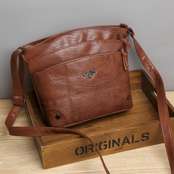 Messenger tasker skuldertaske BRUN brown