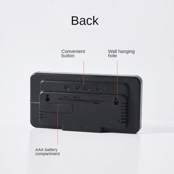 Elektronisk väggklocka Digitala LED-klockor RÖDA red