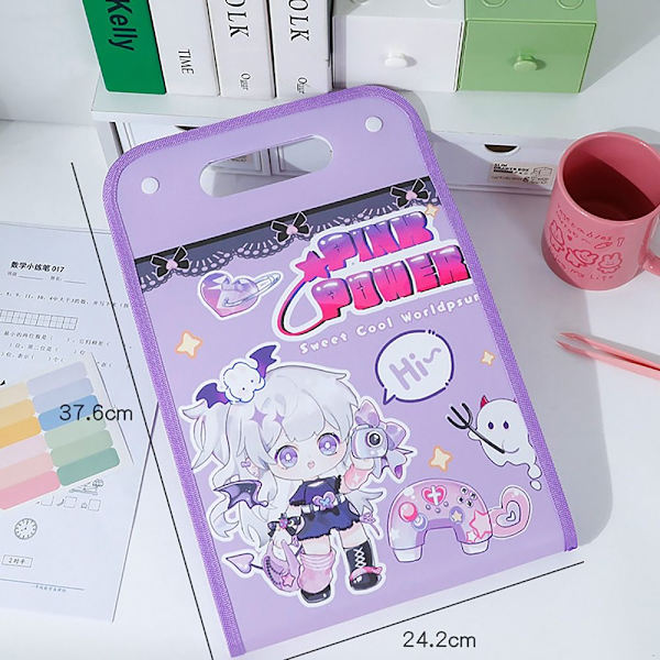 Stereo Orgeltaske A4 Fil Mappe LILLA PURPLE