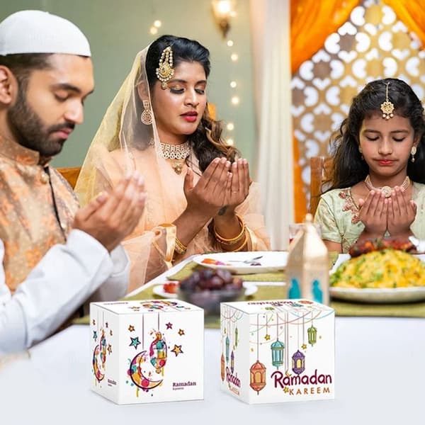 6 kpl EID Mubarak lahjapakkauksia makeispusseja TYYLIT 2 TYYLIT 2