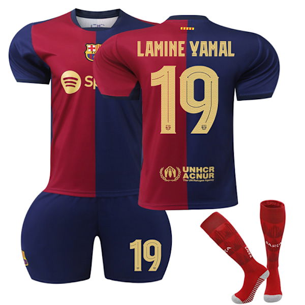 Barcelona Champions League-version fotbollströja 2024-2025 nr 19 Yamal Adult L