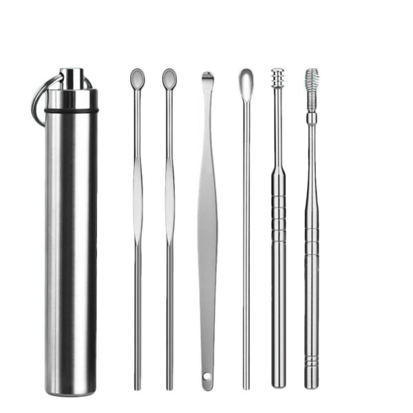 Øreskjesett i rustfritt stål Ørestikker 6 STK-SETT 6 STK-SETT 6Pcs-set