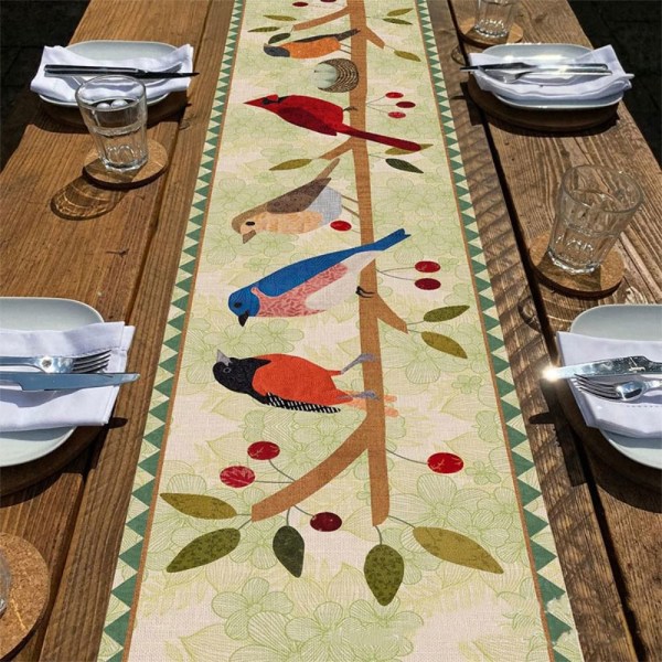 Bordslöpare Blommabord Flagga STIL 3 STIL 3 style 3