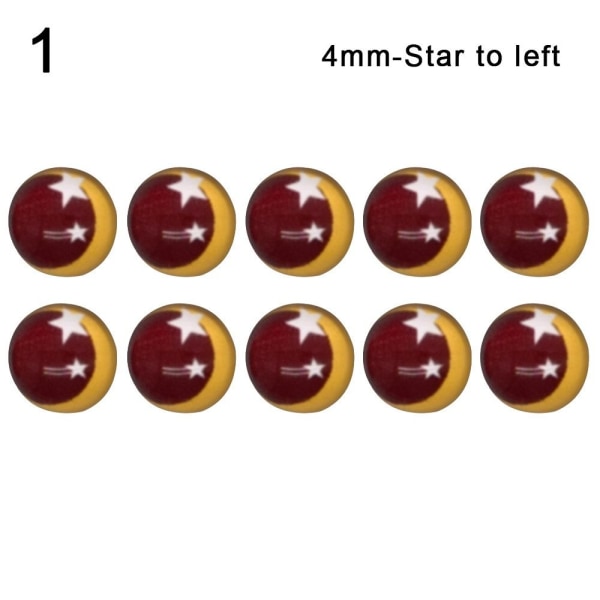 10 st/5 par Eyes Crafts Eyes Puppet Crystal Eyes 4MM-STAR TO 4mm-Star to left1