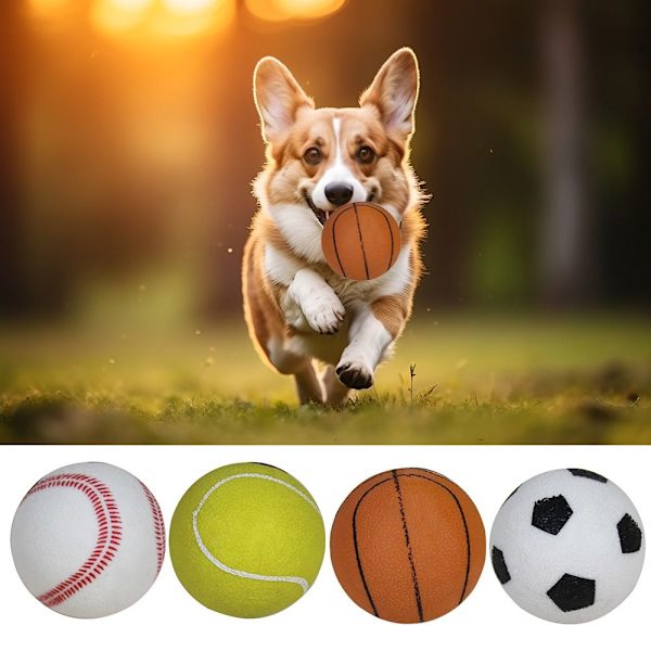 Hundelegetøjsbolde Elastisk hundebold BASEBALL BASEBALL Baseball