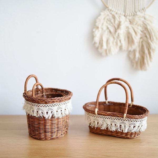 Rattan Basket Flower Basket B-S B-S B-S