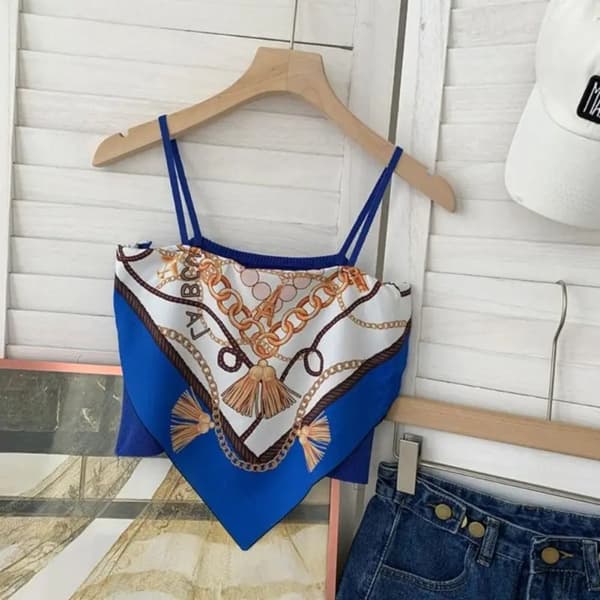 Camisole Triangelsjal MULTICOLOR&BLUE Multicolor&blue