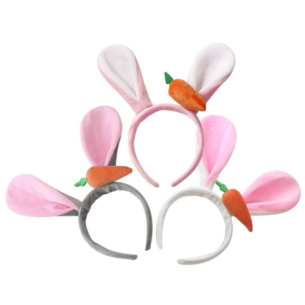 Påskhare Pannband Bunny Ears Hårband ROSA pink