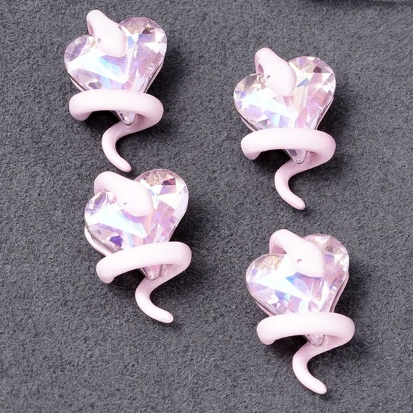 10st Snake Nail Charms Ormar Nails Gems GULD gold