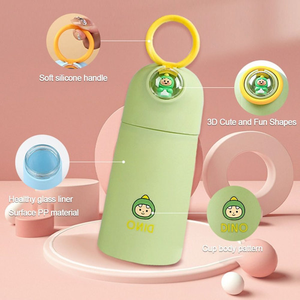 300ML tegneserievannflaske Kawaii vannkopp GUL yellow