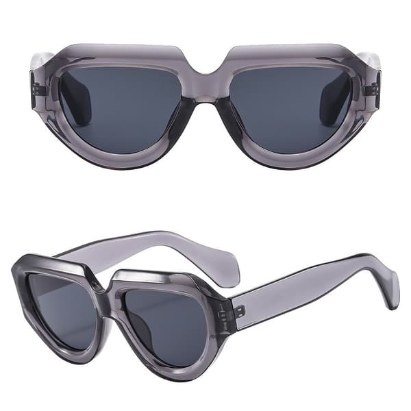 Retrosaurinkolasit Punk-aurinkolasit KIRKAS HARMAA-HARMAA KIRKAS Clear Gray-Gray