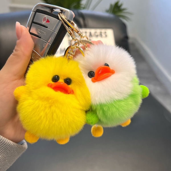Pehmo ankanpoikanen avaimenperä avainriipus ORANSSI orange