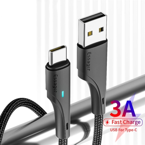 USB Type C Kabel Hurtig opladning Datakabel 2MTYPE-C TYPE-C 2MType-c