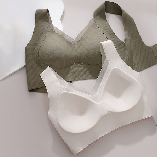 Dam Is Silk BH Seamless Underkläder KHAKI XL XL khaki XL-XL