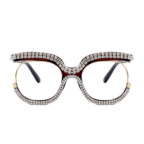 Anti-Blue Light Briller Overdimensjonerte briller HVIT HVIT White